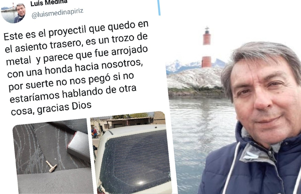 Vehículo de un periodista fue impactado por un proyectil en Argentina