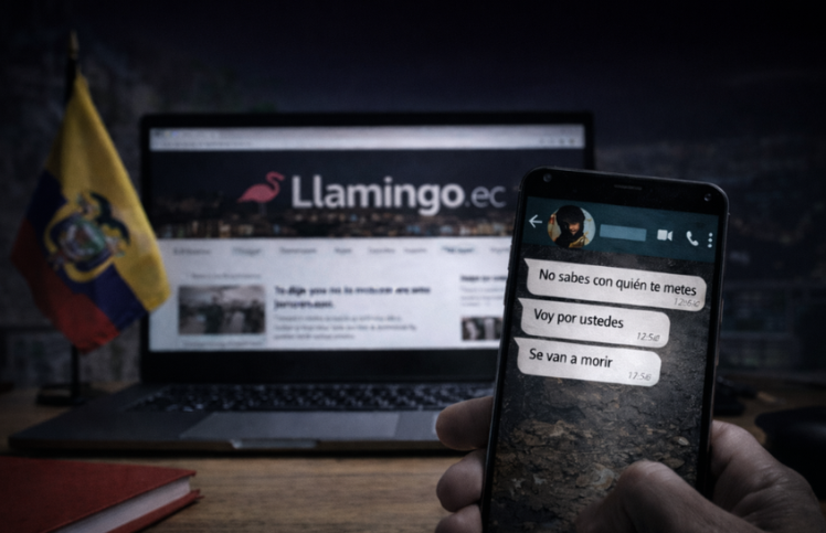 La página digital  ‘LlamingoEC’, recibe nuevas amenazas